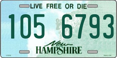 NH license plate 1056793