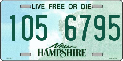 NH license plate 1056795