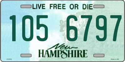 NH license plate 1056797