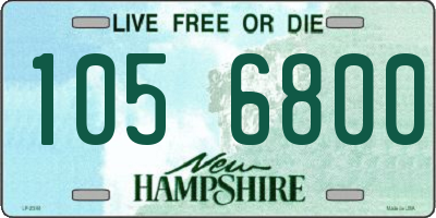 NH license plate 1056800