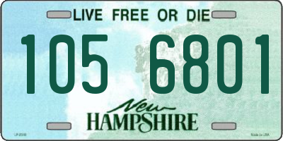 NH license plate 1056801