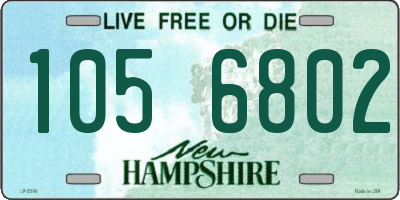 NH license plate 1056802
