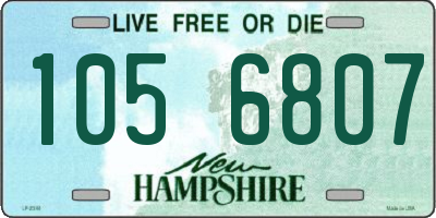 NH license plate 1056807