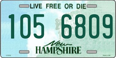 NH license plate 1056809