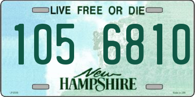 NH license plate 1056810