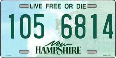 NH license plate 1056814
