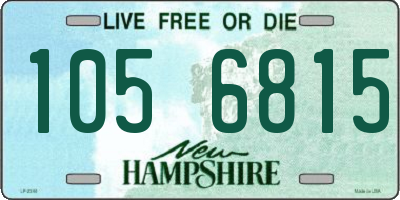 NH license plate 1056815