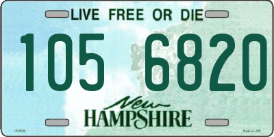 NH license plate 1056820