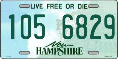 NH license plate 1056829