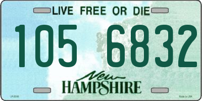 NH license plate 1056832