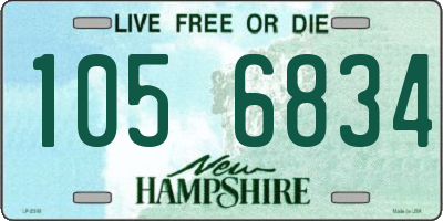 NH license plate 1056834