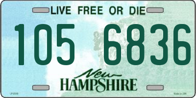 NH license plate 1056836