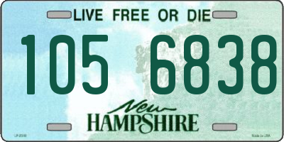 NH license plate 1056838