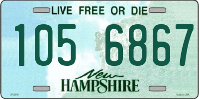 NH license plate 1056867