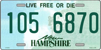 NH license plate 1056870