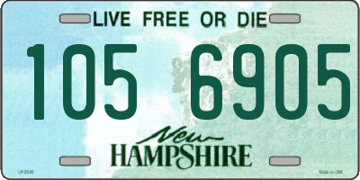 NH license plate 1056905