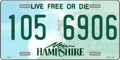 NH license plate 1056906