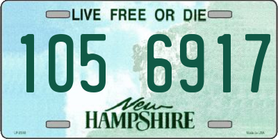 NH license plate 1056917
