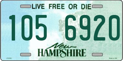 NH license plate 1056920