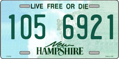 NH license plate 1056921