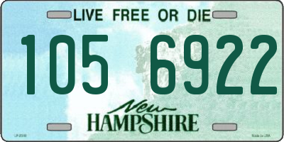 NH license plate 1056922