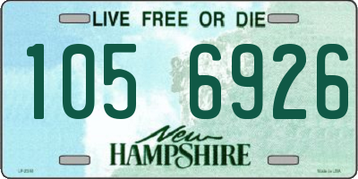 NH license plate 1056926