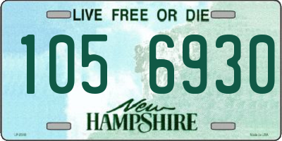 NH license plate 1056930