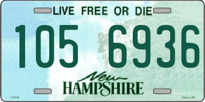 NH license plate 1056936