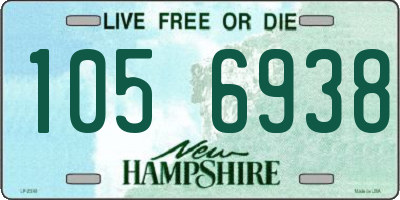 NH license plate 1056938