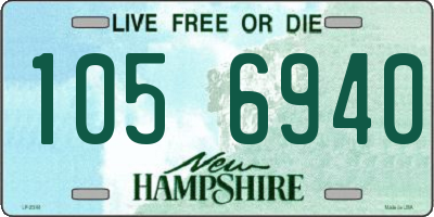 NH license plate 1056940