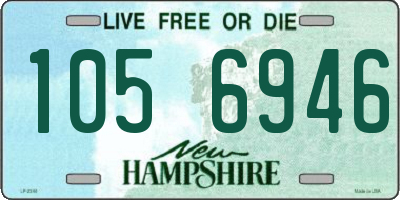 NH license plate 1056946