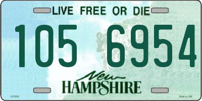 NH license plate 1056954