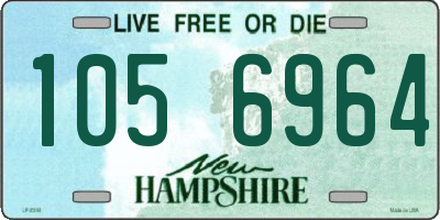 NH license plate 1056964