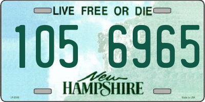 NH license plate 1056965