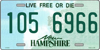 NH license plate 1056966