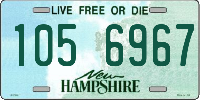 NH license plate 1056967