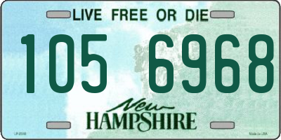 NH license plate 1056968
