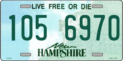 NH license plate 1056970