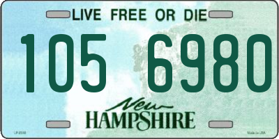 NH license plate 1056980