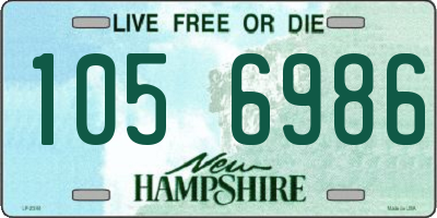 NH license plate 1056986