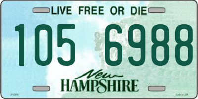 NH license plate 1056988