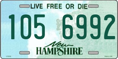 NH license plate 1056992