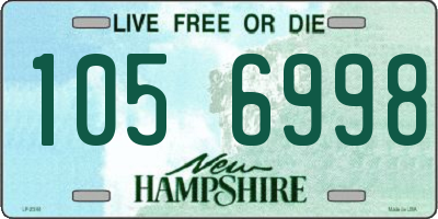 NH license plate 1056998