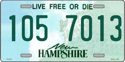 NH license plate 1057013