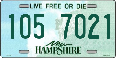 NH license plate 1057021