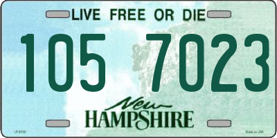 NH license plate 1057023