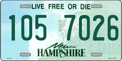 NH license plate 1057026