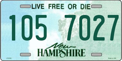 NH license plate 1057027