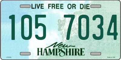NH license plate 1057034