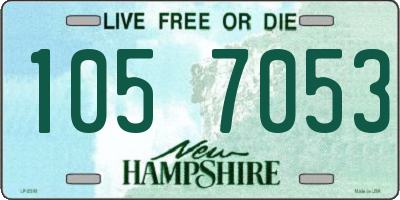 NH license plate 1057053